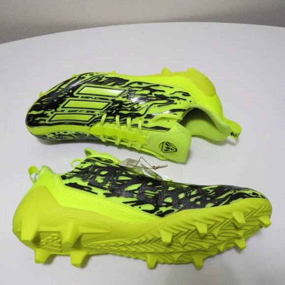 Adidas Adizero 12.0 Poison Fluorescent Yellow Football Cleats IG7218 Men… - Picture 4 of 8